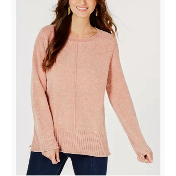 Hippie Rose Juniors Marled Side-Zip Sweatshirt
